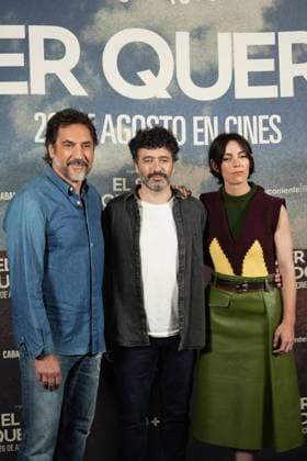 Javier Bardem , Rodrigo Sorogoyen and Victoria Luengo at photocall for film El Ser Querido in Madrid on Tuesday, 25 August 2026 Cordon Press 