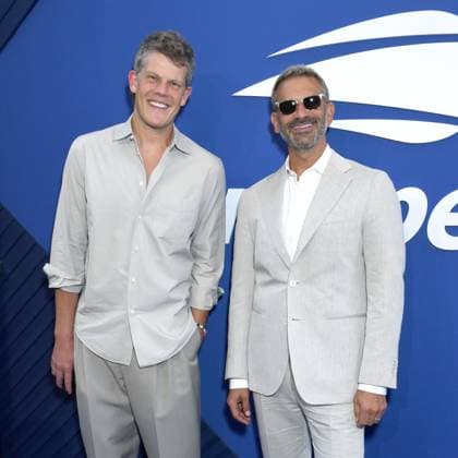 Wes Gordon, Paul Arnhold at a public appearance for 2026 US Open Fan Week Kick-Off Event - Roger Federer: An Icon Returns to New York, USTA Billie Jean King National Tennis Center, Flushing, NY, August 25, 2026. Photo By: Quoin Pics Everett Collection 2026 US Open Fan Week Kick-Off Event - Roger Federer: An Icon Returns to New York PUBLICATIONXNOTxINxCANxCHNxFRAxITAxJPNxNORxPOLxRUSxESPxUKxUSA