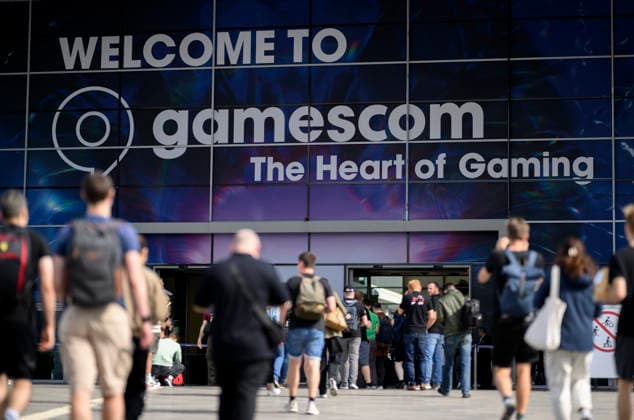 Eingang der Messe mit Willkommensschild - Welcome to gamescom, the heart of gaming -, , am 26.08.2026 gamescom vom 26.08. - 30.08.2026 in Köln Deutschland. Messe *** Entrance to the exhibition center with a welcome sign reading Welcome to gamescom, the heart of gaming, on August 26, 2026. gamescom takes place from August 26–30, 2026, in Cologne, Germany. Exhibition Center