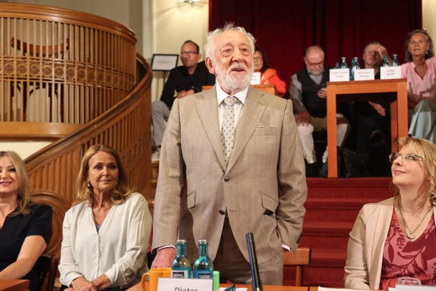Berlin, August 26, 2026: Dieter Hallervorden presents his latest stage show in Berlin, accompanied by his daughter Nathalie. Copyright: xMatthiasxGränzdörferx