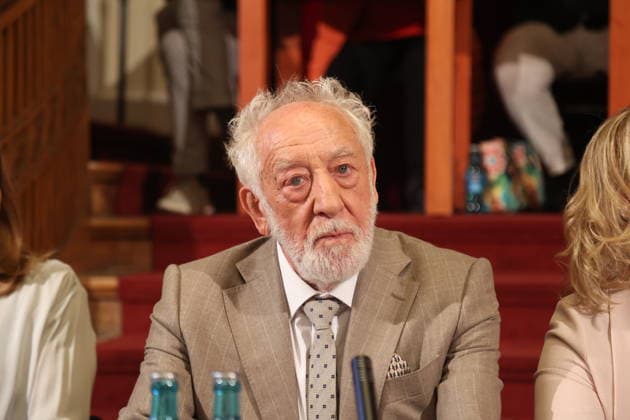 Berlin, August 26, 2026: Dieter Hallervorden presents his latest stage show in Berlin, accompanied by his daughter Nathalie. Copyright: xMatthiasxGränzdörferx