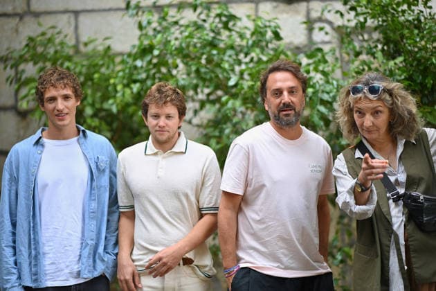 19th Angouleme French-Speaking Film Festival - Day 3 FC Aliocha Schneider, Anthony Bajon, Louis-Julien Petit and Corinne Masiero attend the En Haut de la Pile photocall during Day Three of the 19th Angouleme French-Speaking Film Festival on August 26, 2026 in Angouleme, France.Photo by Franck Castel ABACAPRESS.COM Angouleme  Copyright: xCastelxFranck ABACAx