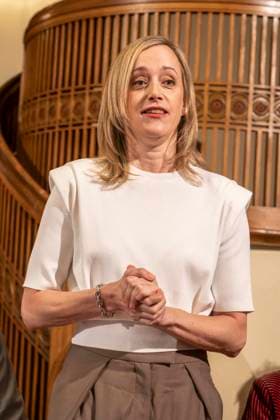 ABB SCHLOSSPARK: Judith Richter Appears at the Annual Press Conference for the 2026–27 Season at the Schlosspark Theater, August 26, 2026, in Berlin, Berlin, Germany