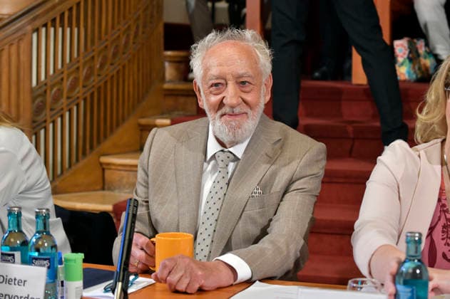 Dieter Hallervorden at the annual press conference for the 2026–27 season at the Schlosspark Theater Berlin, August 26, 2026 Foto:xM.xBehrensx xFuturexImagex schlossparktheater_6801