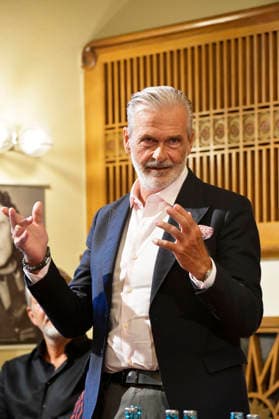 Marko Pustisek at the annual press conference for the 2026–27 season at the Schlosspark Theater Berlin, August 26, 2026 Foto:xM.xBehrensx xFuturexImagex schlossparktheater_6828