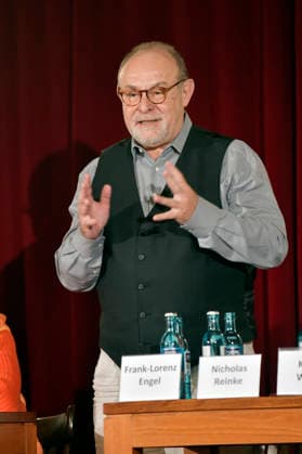 Frank Lorenz Engel at the annual press conference for the 2026–27 season at the Schlosspark Theater Berlin, August 26, 2026 Foto:xM.xBehrensx xFuturexImagex schlossparktheater_6832