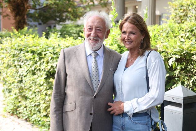 Dieter Hallervorden and Christiane Zander at the annual press conference for the 2026–27 season at the Schlosspark Theater in Berlin, August 26, 2026 Copyright: xAgenturxMatthiasxWehnertx xM.xGränzdörferx