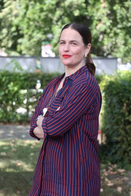 Isabell Polak at the annual press conference for the 2026–27 season at the Schlosspark Theater Berlin, August 26, 2026 Copyright: xAgenturxMatthiasxWehnertx xM.xGränzdörferx