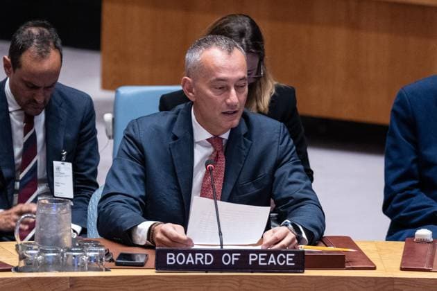 August 26, 2026, Bronx, New York, USA: Nickolay Mladenov, High Representative for Gaza, Board of Peace speaks at monthly Security Council meeting on Middle East including Palestinian question at UN Headquarters in New York, NY on August 26, 2026. Bronx USA  - ZUMAr339 20260826_znp_r339_005 Copyright: xLevxRadinx