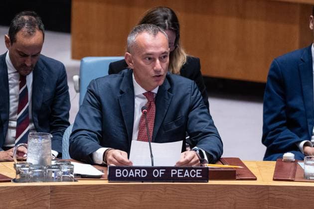 August 26, 2026, Bronx, New York, USA: Nickolay Mladenov, High Representative for Gaza, Board of Peace speaks at monthly Security Council meeting on Middle East including Palestinian question at UN Headquarters in New York, NY on August 26, 2026. Bronx USA - ZUMAr339 20260826_znp_r339_007 Copyright: xLevxRadinx