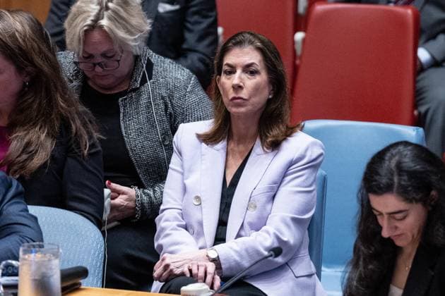 August 26, 2026, Bronx, New York, USA: Ambassador Tammy Bruce of USA participates at monthly Security Council meeting on Middle East including Palestinian question at UN Headquarters in New York, NY on August 26, 2026. Bronx USA - ZUMAr339 20260826_znp_r339_011 Copyright: xLevxRadinx