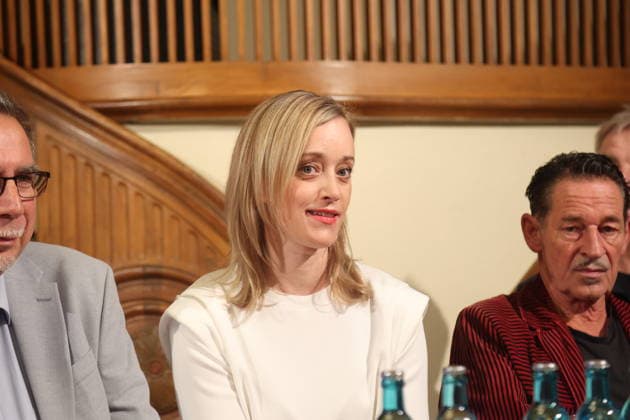 Judith Richter at the annual press conference for the 2026–27 season at the Schlosspark Theater Berlin, August 26, 2026 Copyright: xAgenturxMatthiasxWehnertx xM.xGränzdörferx