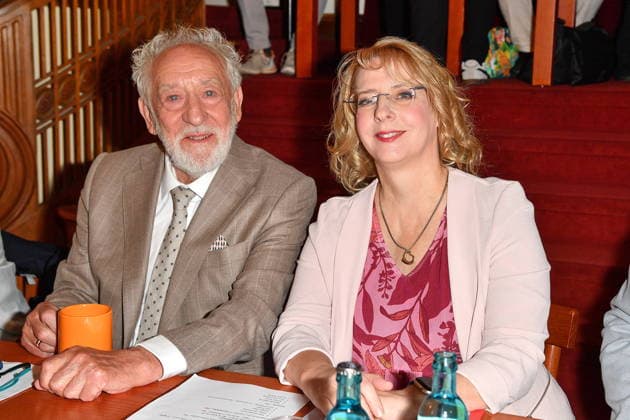 Annual Press Conference at the Schlosspark Theater in Berlin: Dieter Hallervorden and his daughter Nathalie Hallervorden at the annual press conference for the 2026–27 season at the Schlosspark Theater in Berlin on August 26, 2026 Copyright: xEventpressxBerndtx