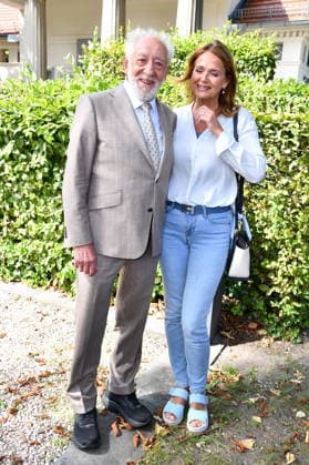 Annual Press Conference at the Schlosspark Theater in Berlin: Dieter Hallervorden with his wife, Christiane Zander, at the annual press conference for the 2026–27 season at the Schlosspark Theater in Berlin on August 26, 2026 Copyright: xEventpressxBerndtx