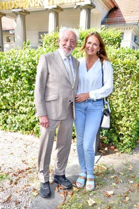 Annual Press Conference at the Schlosspark Theater in Berlin: Dieter Hallervorden with his wife, Christiane Zander, at the annual press conference for the 2026–27 season at the Schlosspark Theater in Berlin on August 26, 2026 Copyright: xEventpressxBerndtx