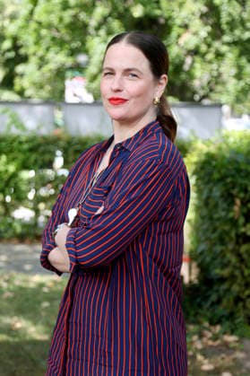 Isabell Polak at the annual press conference for the 2026–27 season at the Schlosspark Theater Berlin, August 26, 2026 Foto:xAgenturxWehnertx xGränzdörferx xFuturexImagex schlossparktheater_6870