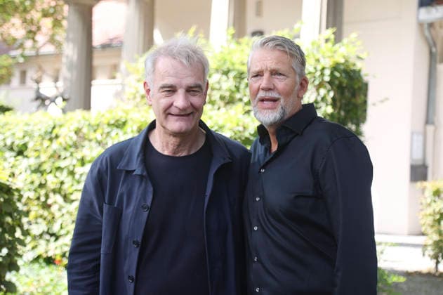 Heinrich Schafmeister and Kai Wiesinger at the annual press conference for the 2026–27 season at the Schlosspark Theater Berlin, August 26, 2026 Foto:xAgenturxWehnertx xGränzdörferx xFuturexImagex schlossparktheater_6874