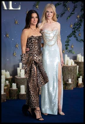 . 26 08 2026. London, United Kingdom. Nicole Kidman and Sandra Bullock at the Practical Magic 2 premiere in London.  xStephenxLockx xi-Imagesx IIM-26963-0042