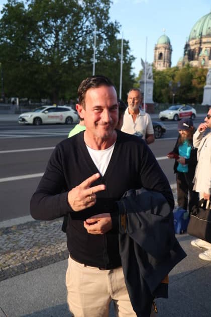 Sönke Möhring upon his arrival at the festive reception marking the opening of the 15th UFA Film Nights in the Kolonnadenhof on Museum Island in Berlin, August 26, 2026 Copyright: xAgenturxMatthiasxWehnertx xM.xGränzdörferx