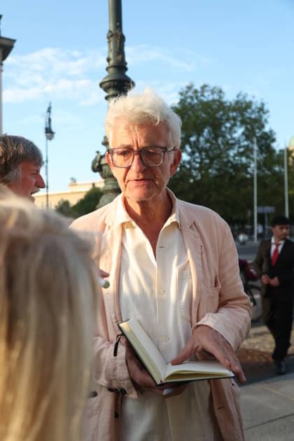 Dominic Raacke upon his arrival at the festive reception marking the opening of the 15th UFA Film Nights in the Kolonnadenhof on Museum Island in Berlin, August 26, 2026 Copyright: xAgenturxMatthiasxWehnertx xM.xGränzdörferx