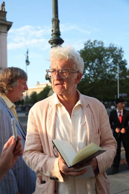 Dominic Raacke upon his arrival at the festive reception marking the opening of the 15th UFA Film Nights in the Kolonnadenhof on Museum Island in Berlin, August 26, 2026 Copyright: xAgenturxMatthiasxWehnertx xM.xGränzdörferx