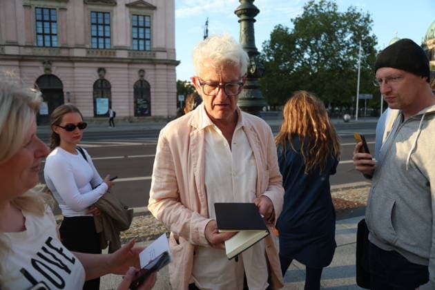 Dominic Raacke upon his arrival at the festive reception marking the opening of the 15th UFA Film Nights in the Kolonnadenhof on Museum Island in Berlin, August 26, 2026 Copyright: xAgenturxMatthiasxWehnertx xM.xGränzdörferx