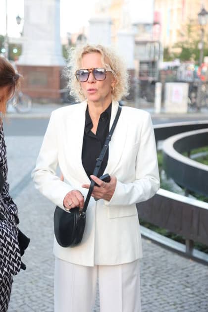 Katja Riemann upon her arrival at the festive reception marking the opening of the 15th UFA Film Nights in the Kolonnadenhof on Museum Island in Berlin, August 26, 2026 Copyright: xAgenturxMatthiasxWehnertx xM.xGränzdörferx