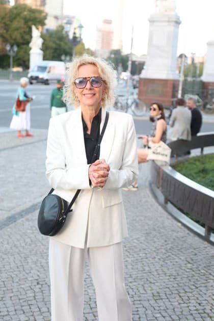 Katja Riemann upon her arrival at the festive reception marking the opening of the 15th UFA Film Nights in the Kolonnadenhof on Museum Island in Berlin, August 26, 2026 Copyright: xAgenturxMatthiasxWehnertx xM.xGränzdörferx