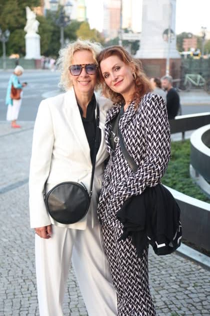 Katja Riemann and Nadine Schori upon their arrival at the festive reception marking the opening of the 15th UFA Film Nights in the Kolonnadenhof on Museum Island in Berlin, August 26, 2026 Copyright: xAgenturxMatthiasxWehnertx xM.xGränzdörferx