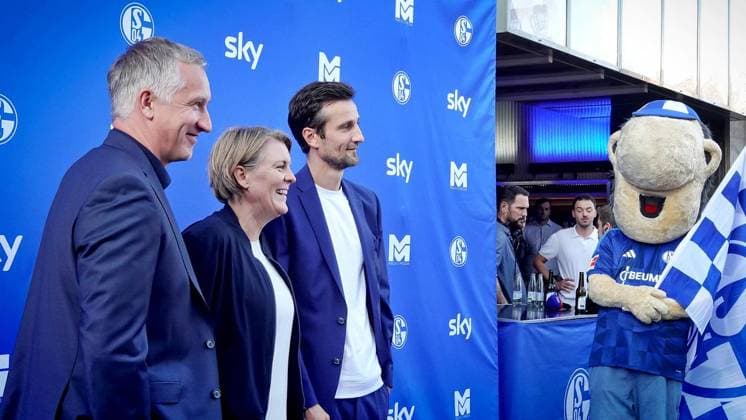 Kino-Premiere Doku FC Schalke 04 ** NUR FÜR REDAKTIONELLE ZWECKE ** EDITORIAL USE ONLY **<p>Die FC Schalke 04 Vorstandsmitglieder Frank Baumann (Sport), Christina Rühl-Hamers (Finanzen) und Matthias Tillmann (Vorsitzender) (v.l.) stehen am Mittwoch, 26.08.2026 auf dem Blauen Teppich vor dem Kino Schauburg in Gelsenkirchen-Buer. Wenig später hat die Doku Mythos Schalke - Ein Leben lang Premiere. Deutschland NRW Gelsenkirchen Copyright: MichaelxKorte *** Movie Premiere: FC Schalke 04 Documentary ** FOR EDITORIAL PURPOSES ONLY ** EDITORIAL USE ONLY ** p FC Schalke 04 board members Frank Baumann (Sports), Christina Rühl Hamers (Finance), and Matthias Tillmann (Chairman; from left to right) stand on the blue carpet in front of the Scha Copyright: MichaelxKorte doc87bxs02vdn4160rcvf9f ,EDITORIAL USE ONLY