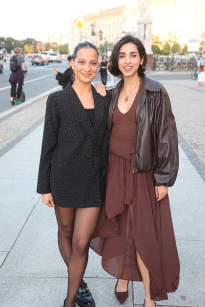 Shaolyn Fernandez and Suri Abbassi upon their arrival at the festive reception marking the opening of the 15th UFA Film Nights in the Kolonnadenhof on Museum Island in Berlin, August 26, 2026 Copyright: xAgenturxMatthiasxWehnertx xM.xGränzdörferx