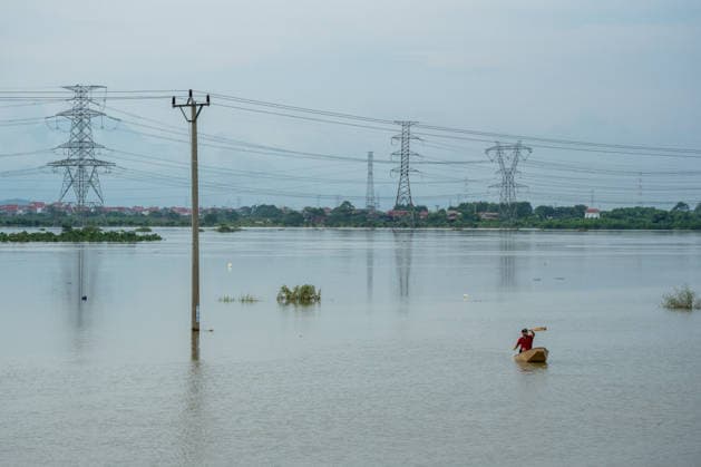Flooding disrupts life along Vietnam’s riverbanks AN LAC, VIETNAM - AUGUST 26: Floodwaters surround villages along the Cau River after it overflowed following heavy rainfall in An Lac, northern Vietnam on August 26, 2026. Many residents in affected areas have been evacuated as rising water levels inundated homes, roads and agricultural land, leaving some communities partially or completely submerged. Magdalena Chodownik Anadolu An Lac Vietnam. Editorial use only. Please get in touch for any other usage.  Copyright: x2026xAnadoluxMagdalenaxChodownikx