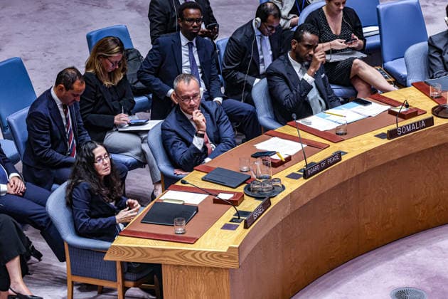 August 26, 2026, New York, New York, United States: NOA FURMAN, Deputy Permanent epresentative of Israel, sits alongside NICKOLAY MLADENOV, High Representative for Gaza for the Board of Peace, during a UN Security Council meeting on the situation in the Middle East, including the Palestinian question. New York United States - ZUMAo116 20260826_znp_o116_018 Copyright: xBiancaxOterox