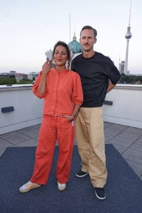 UFA Film Nights 2026 Amy Mussul, Johannes Hendrik Langer Reception for UFA Film Nights 2026, Bertelsmann Representative Office Berlin, Berlin Date: August 26, 2026 Copyright: xEventpress Kratschx