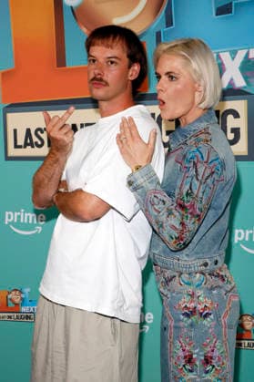Adrian Vogt, also known as Aditotoro, and Hazel Brugger at the premiere of the Prime Video comedy game show LOL Next at AchtBerlin in Berlin, August 26, 2026 Foto:xA.xBuggex xFuturexImagex lol_6813