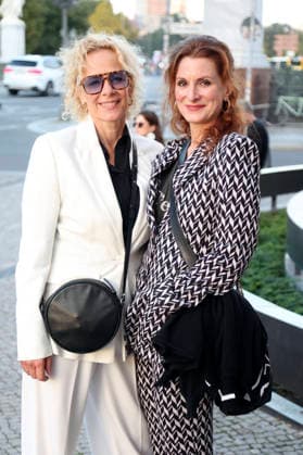 Katja Riemann and Nadine Schori at the opening reception for the 2026 UFA Film Nights on the rooftop terrace of the Bertelsmann Berlin office, August 26, 2026 Foto:xAgenturxWehnertx xGränzdörferx xFuturexImagex ufa_6708
