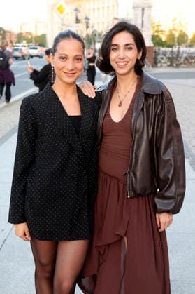 Suri Abbassi with a guest at the opening reception for the UFA Film Nights 2026 on the rooftop terrace of the Bertelsmann Representative Office in Berlin, August 26, 2026 Foto:xAgenturxWehnertx xGränzdörferx xFuturexImagex ufa_6713