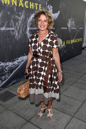 Adriana Altaras at the opening reception for the 2026 UFA Film Nights on the rooftop terrace of the Bertelsmann Berlin office, August 26, 2026 Foto:xN.xKubelkax xFuturexImagex ufa_6742
