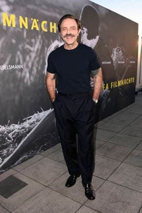 Aleksandar Jovanovic at the opening reception for the 2026 UFA Film Nights on the rooftop terrace of the Bertelsmann Representative Office in Berlin, August 26, 2026 Foto:xN.xKubelkax xFuturexImagex ufa_6764