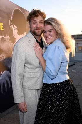 Knud Riepen and Gisa Flake at the opening reception for the 2026 UFA Film Nights on the rooftop terrace of the Bertelsmann Berlin office, August 26, 2026 Foto:xN.xKubelkax xFuturexImagex ufa_6771