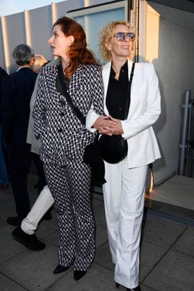 Nadine Schori and Katja Riemann at the opening reception for the 2026 UFA Film Nights on the rooftop terrace of the Bertelsmann Berlin office, August 26, 2026 Foto:xN.xKubelkax xFuturexImagex ufa_6776