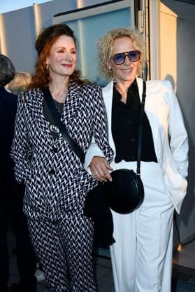 Nadine Schori and Katja Riemann at the opening reception for the 2026 UFA Film Nights on the rooftop terrace of the Bertelsmann Berlin office, August 26, 2026 Foto:xN.xKubelkax xFuturexImagex ufa_6778