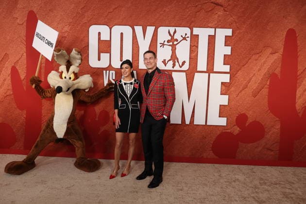 Premiere of Coyote Vs. Acme WESTWOOD, CALIFORNIA - AUGUST 26: Shay Shariatzadeh and John Cena at the Los Angeles Premiere of Coyote Vs. ACME at Village Theatre on August 26, 2026 in Westwood, California. Credit: AdMedia EDITORIAL USE ONLY  Copyright: xx AdMediax admphotosthree012943