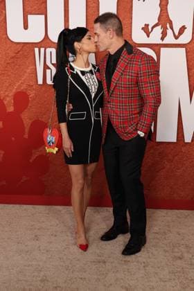 WESTWOOD, CALIFORNIA - AUGUST 26: Shay Shariatzadeh and John Cena at the Los Angeles Premiere of Coyote Vs. ACME at Village Theatre on August 26, 2026 in Westwood, California. Credit: USA - ZUMAa123 20260826_zaa_a123_046 Copyright: xAdMediax