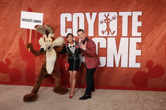 WESTWOOD, CALIFORNIA - AUGUST 26: Shay Shariatzadeh and John Cena at the Los Angeles Premiere of Coyote Vs. ACME at Village Theatre on August 26, 2026 in Westwood, California. Credit: USA - ZUMAa123 20260826_zaa_a123_056 Copyright: xAdMediax