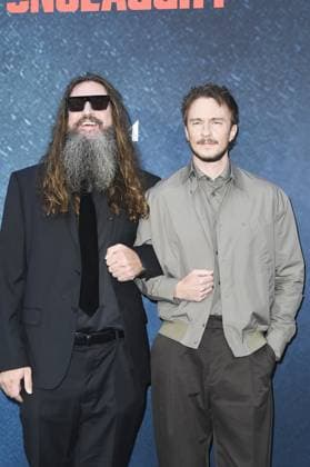 Adam Wingard, Drew Starkey at arrivals for ONSLAUGHT Premiere, Regal LA Live, Los Angeles, CA, August 26, 2026. Photo By: Elizabeth Goodenough Everett Collection ONSLAUGHT Premiere PUBLICATIONXNOTxINxCANxCHNxFRAxITAxJPNxNORxPOLxRUSxESPxUKxUSA