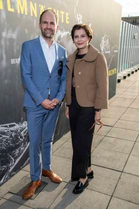 ABB FILM NIGHT: Jakob Mayer and Andrea Despot attend the opening reception for the 2026 UFA Film Nights on the rooftop terrace of Bertelsmann Repraesentanz on August 26, 2026, in Berlin, Germany