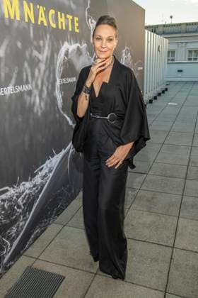 ABB FILM NIGHT: Jeanette Hain attends the opening reception for the 2026 UFA Film Nights on the rooftop terrace of Bertelsmann Repraesentanz on August 26, 2026, in Berlin, Germany