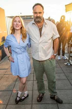 ABB FILM NIGHT: Christin Nichols and Tom Keune as guests at the opening reception for the 2026 UFA Film Nights on the rooftop terrace of Bertelsmann Repraesentanz on August 26, 2026, in Berlin, Germany