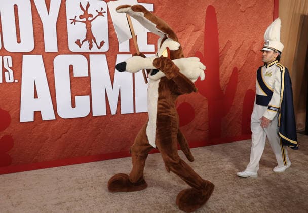 Los Angeles CA August 26: Wile E. Coyote, Bruin Marching Band. at Los Angeles Premiere Of Ketchup Entertainment s Coyote Vs Acme held at Westwood Village Theater in Los Angeles, CA. on August 26, 2026 Credit: AdMedia Los Angeles USA - ZUMAa123 20260826_zaa_a123_246 Copyright: xADx